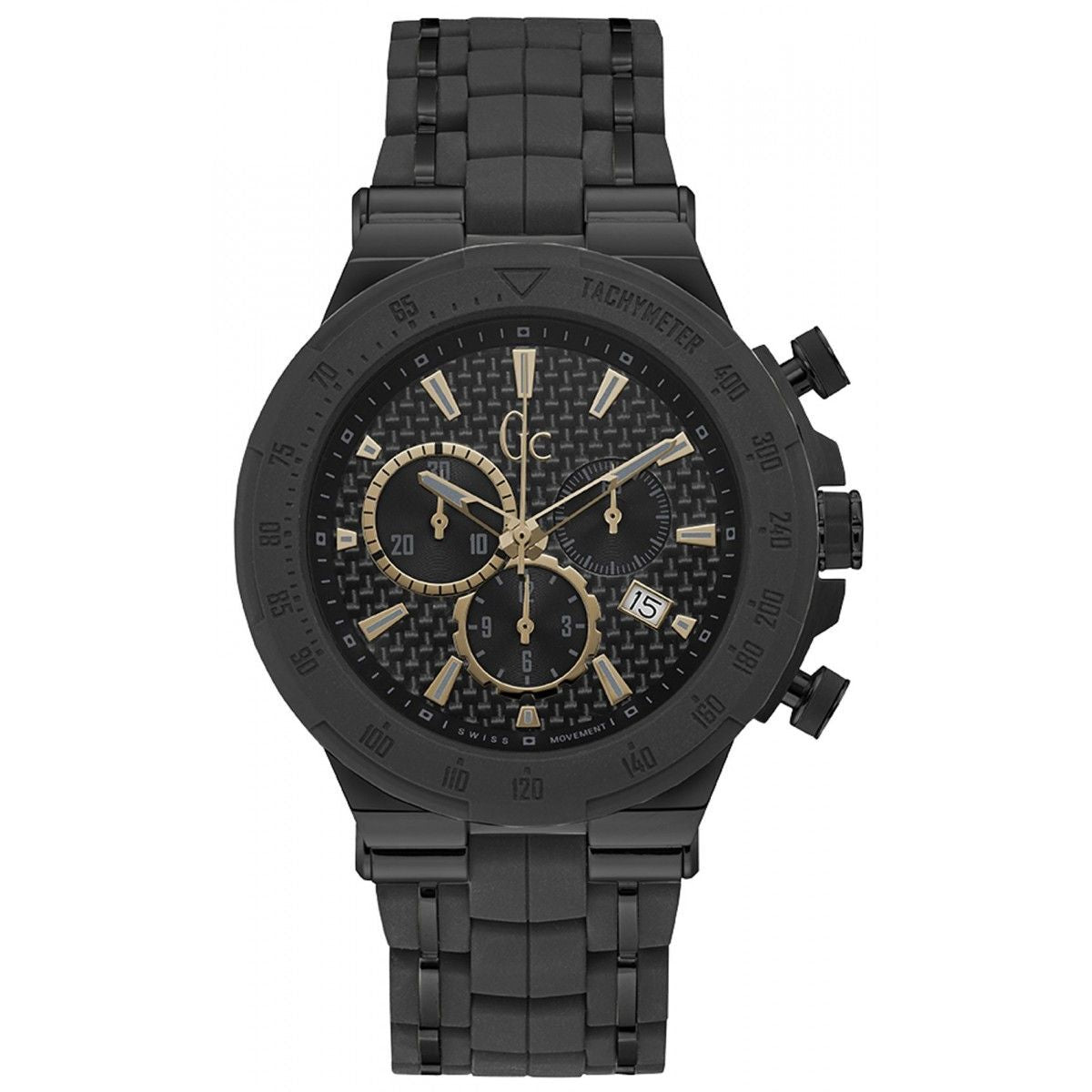 GC Watches Y35006G2 Men's Watch - Black Chronograph 45mm