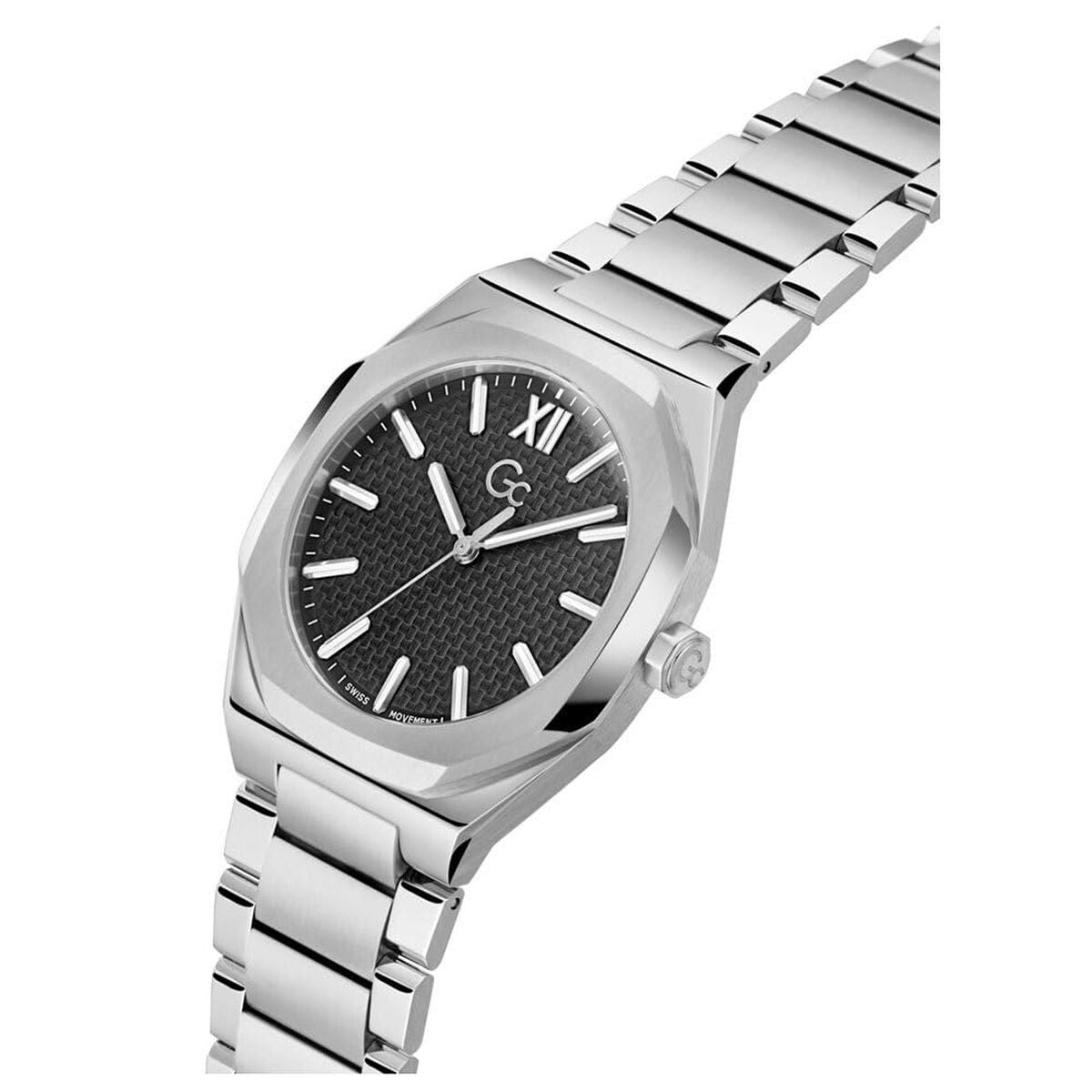GC Watches Z26004G2MF Men's Watch - Silver Elegant 42mm