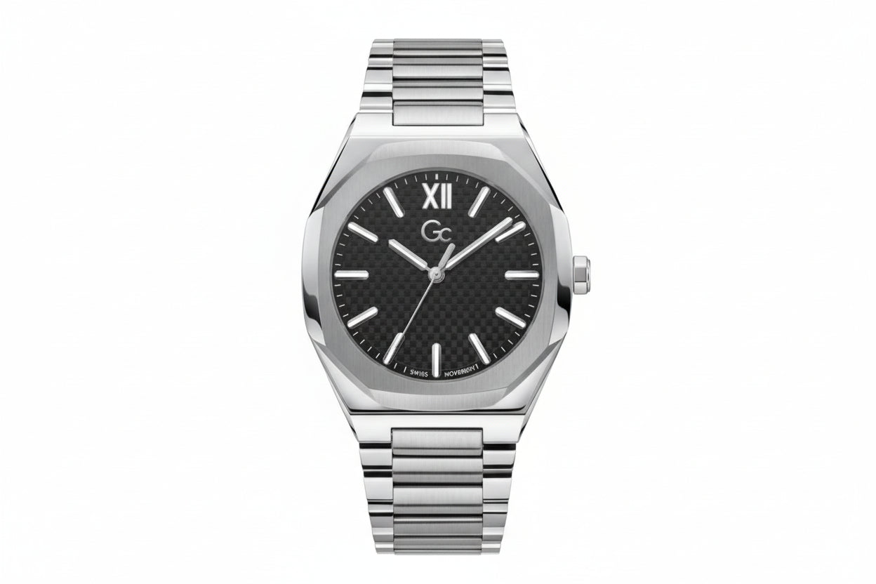 GC Watches Z26004G2MF Men's Watch - Silver Elegant 42mm