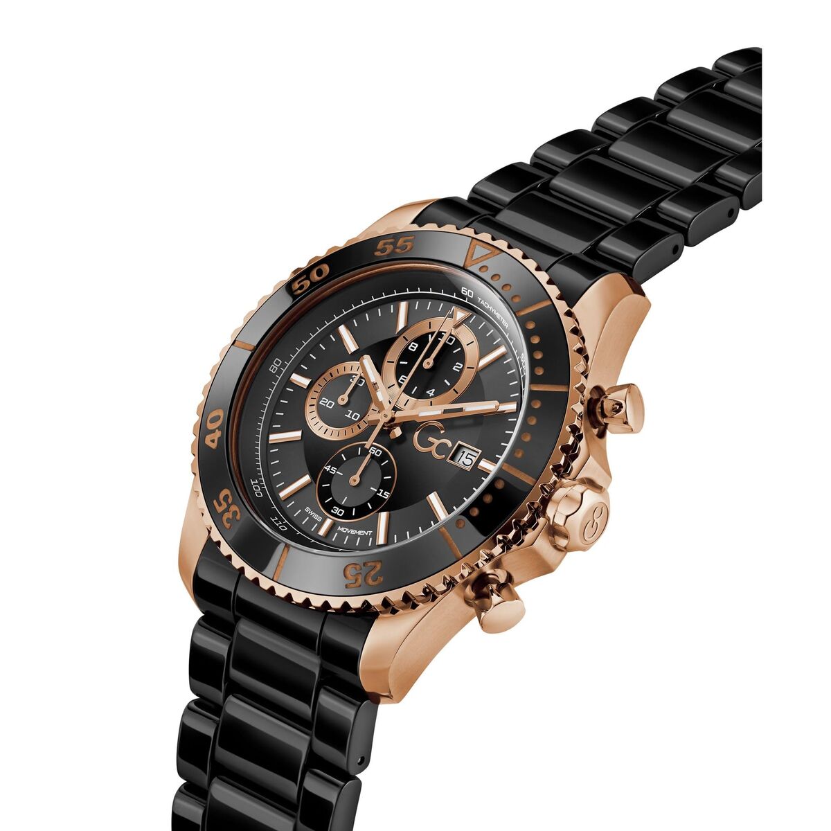 GC Watches Z51004G2MF Men's Watch - Black Chronograph 44mm