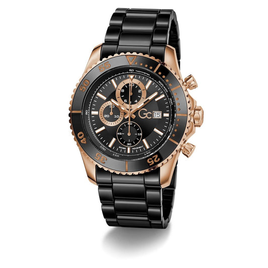 GC Watches Z51004G2MF Men's Watch - Black Chronograph 44mm