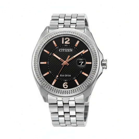 Citizen Eco-Drive AW1740-54H Men's Watch - Black/Rose Gold 42mm