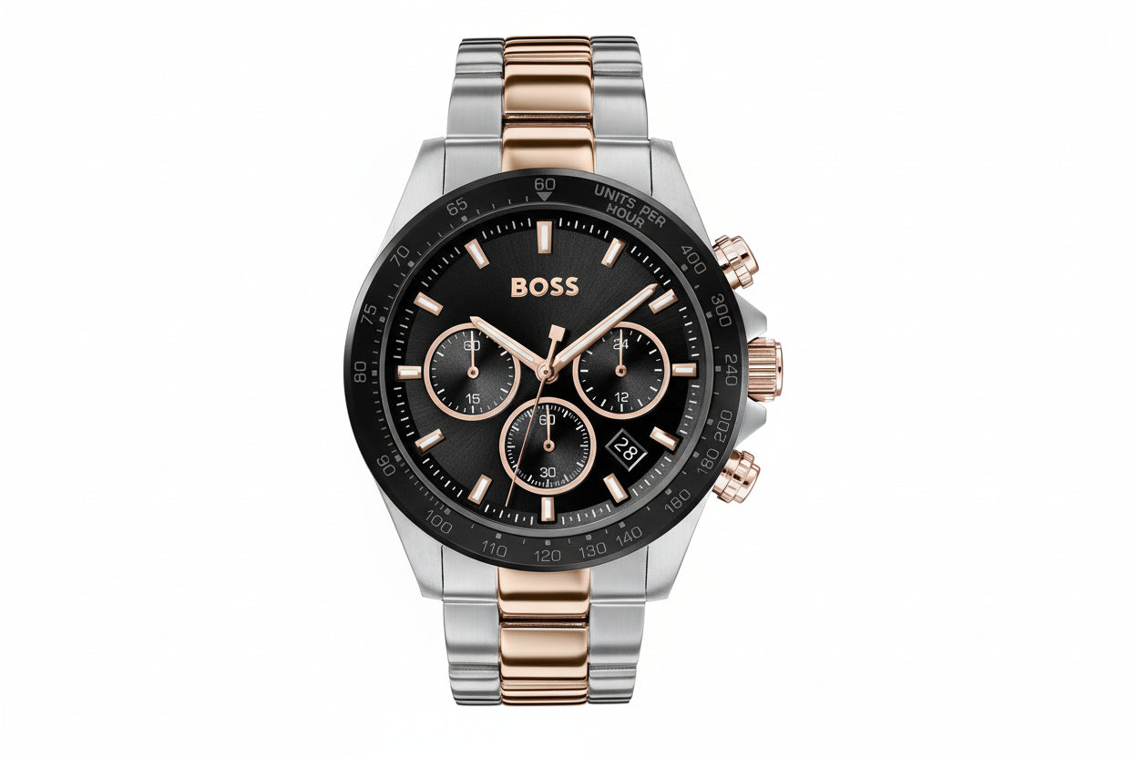 HUGO BOSS Heren Horloge - Premium Chronograaf Grijs