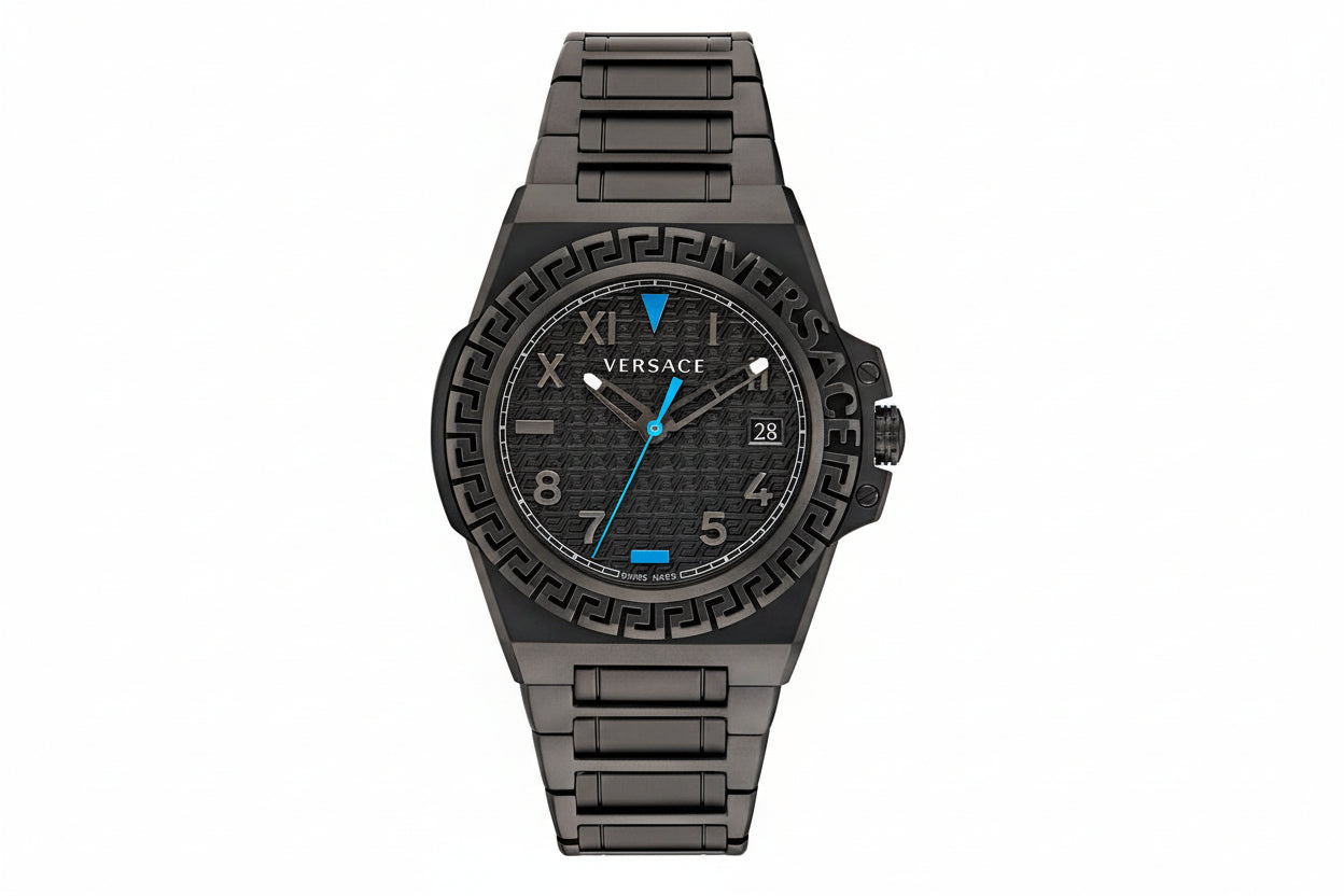 Men's Watch Versace Greca Black