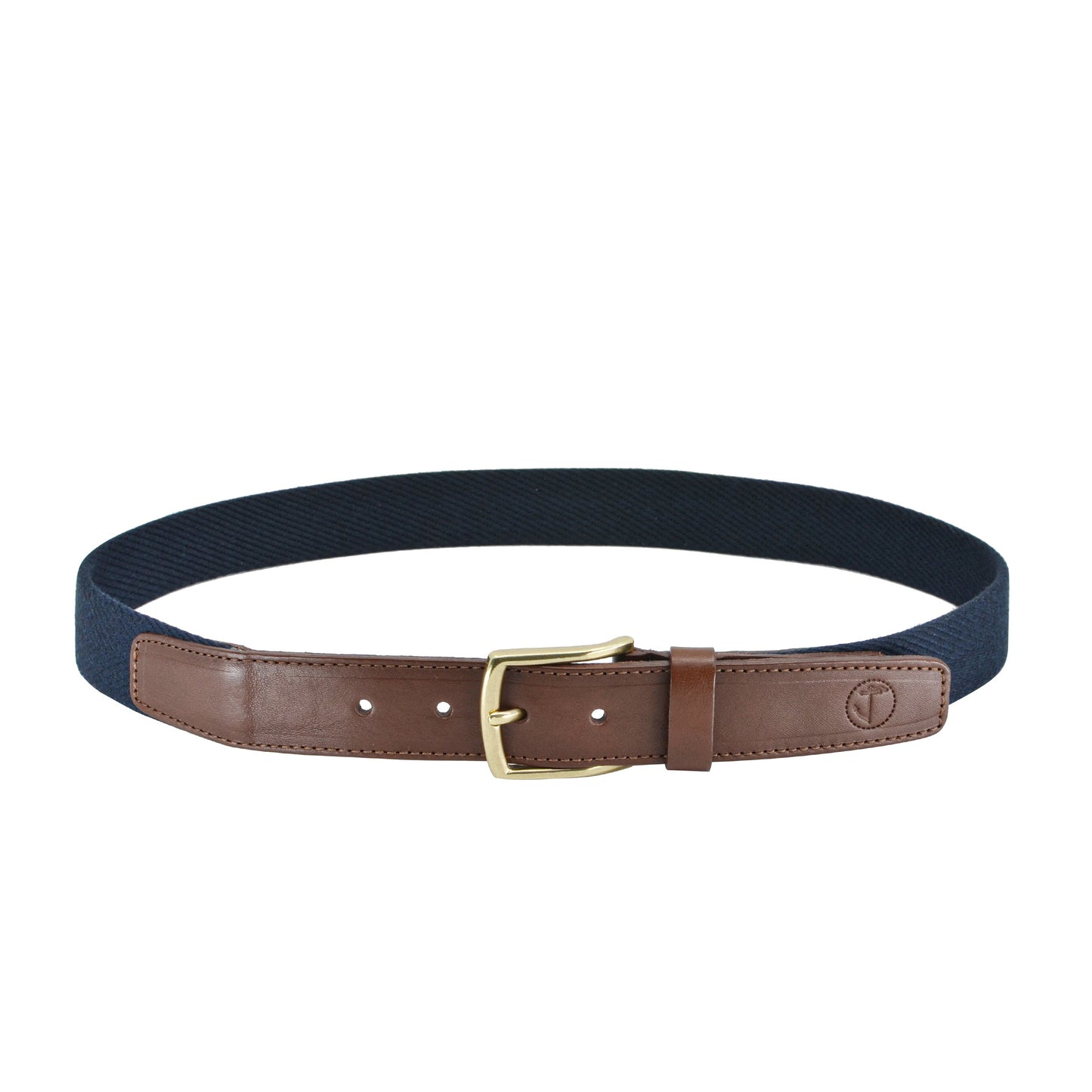SEAJURE ARAFURA Canvas Belt - Premium Navy & Cognac Belt